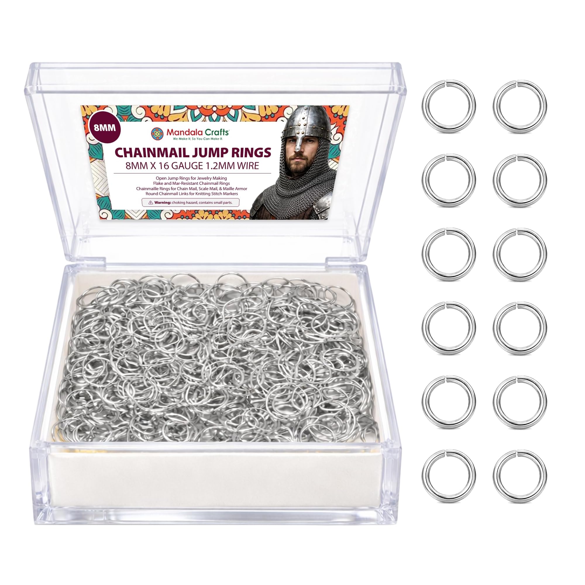 Amazon.com: Mandala Crafts 16 Gauge 8mm Silver Tone Aluminum